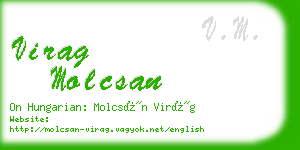 virag molcsan business card